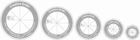Creative Grids Quilt Ruler Circles (5 Discs with Grips)