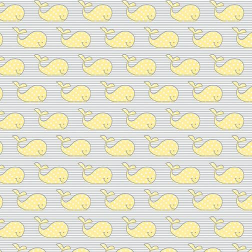 Adorable Whale Yellow/Grey