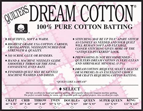 Dream Cotton Select Craft 46x36