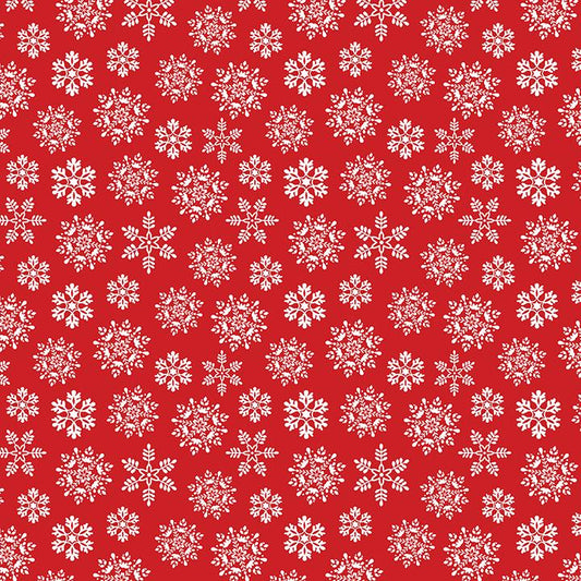 Nordic Cabin - Nordic Snowflake - Red