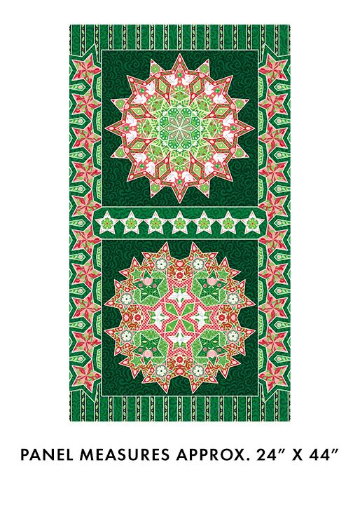 Peace on Earth Holiday Panel - Green