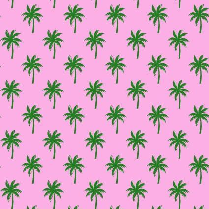 Surfside - Palm Trees - Pink/Green