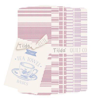 Tilda Tea Towel Fat Quarter Bundle Plum