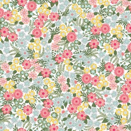 Vintage Flora - Ground Cover Floral - Grey