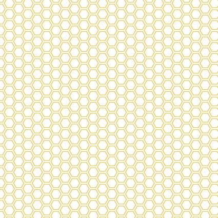 Vintage Flora - Honeycomb - Yellow